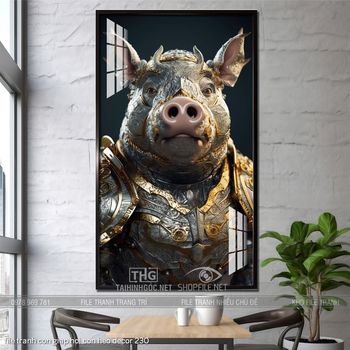 file tranh con giap hoi con heo decor 230
