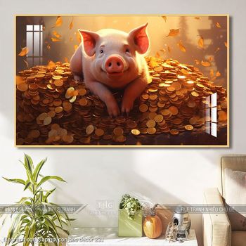 file tranh con giap hoi con heo decor 231