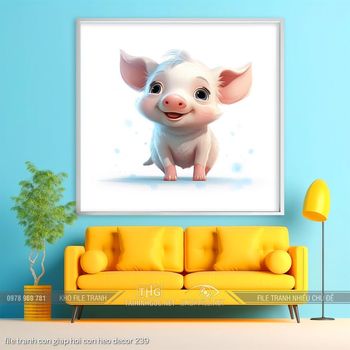 file tranh con giap hoi con heo decor 239