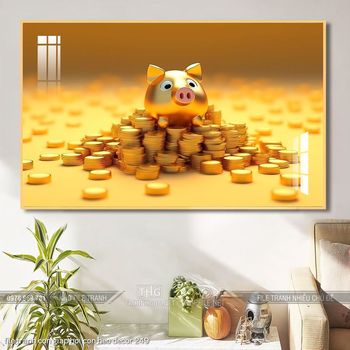 file tranh con giap hoi con heo decor 249