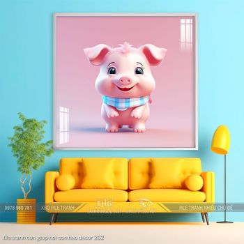 file tranh con giap hoi con heo decor 262