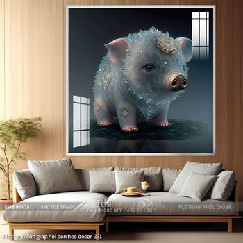file tranh con giap hoi con heo decor 271