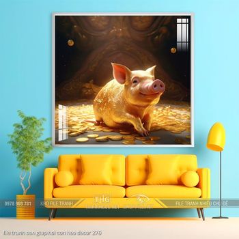 file tranh con giap hoi con heo decor 276
