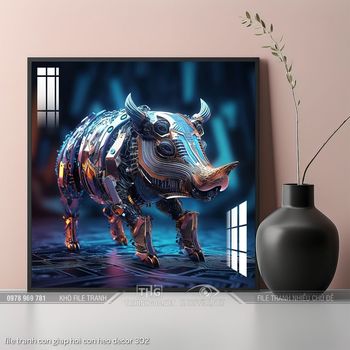 file tranh con giap hoi con heo decor 302