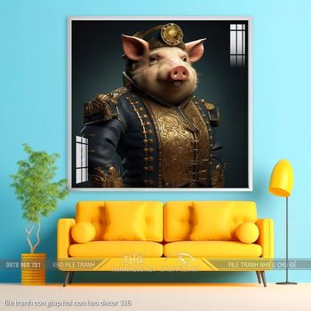 file tranh con giap hoi con heo decor 316