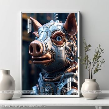 file tranh con giap hoi con heo decor 353