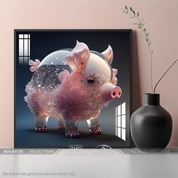 file tranh con giap hoi con heo decor 361