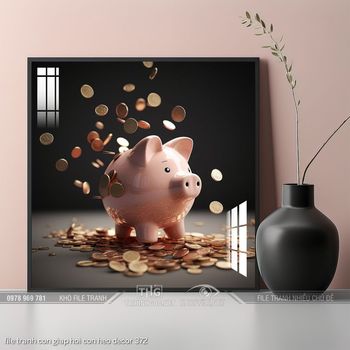 file tranh con giap hoi con heo decor 372