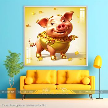 file tranh con giap hoi con heo decor 388