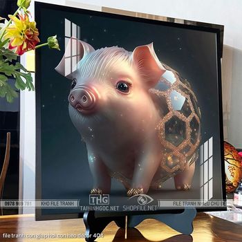 file tranh con giap hoi con heo decor 404