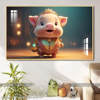 file tranh con giap hoi con heo decor 407