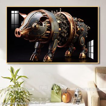 file tranh con giap hoi con heo decor 409