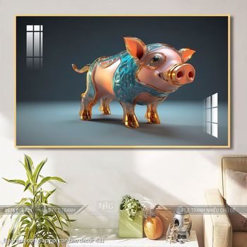 file tranh con giap hoi con heo decor 431