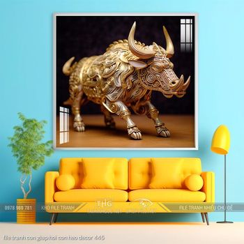 file tranh con giap hoi con heo decor 445