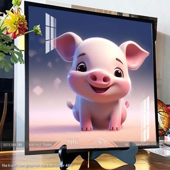 file tranh con giap hoi con heo decor 466