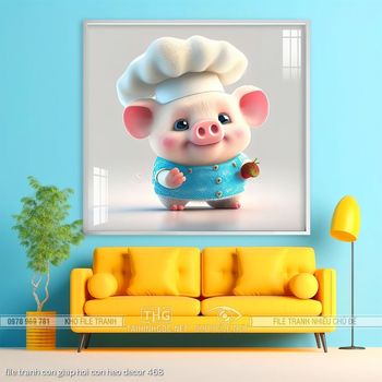 file tranh con giap hoi con heo decor 468