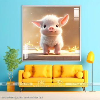 file tranh con giap hoi con heo decor 482