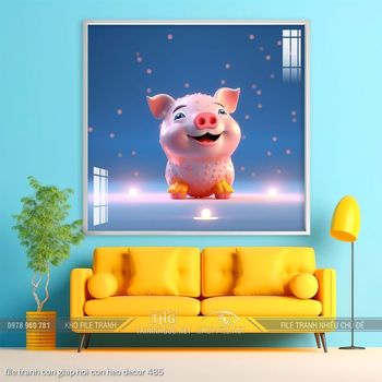 file tranh con giap hoi con heo decor 485