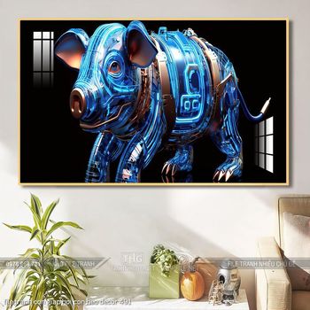 file tranh con giap hoi con heo decor 491