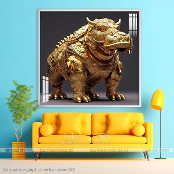 file tranh con giap hoi con heo decor 496