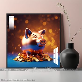 file tranh con giap hoi con heo decor 516