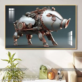 file tranh con giap hoi con heo decor 535