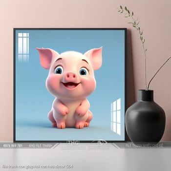 file tranh con giap hoi con heo decor 564