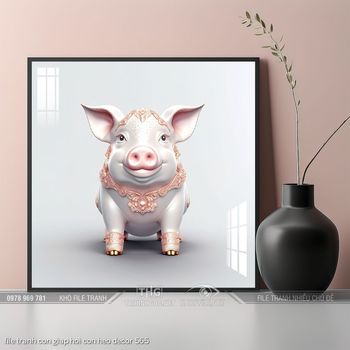 file tranh con giap hoi con heo decor 565