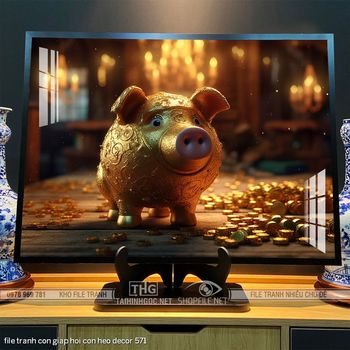 file tranh con giap hoi con heo decor 571