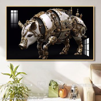file tranh con giap hoi con heo decor 589