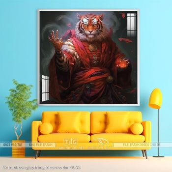 file tranh con giap trang tri con ho dan 0008