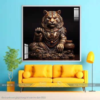 file tranh con giap trang tri con ho dan 0011