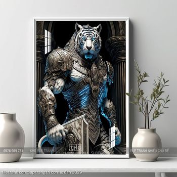 file tranh con giap trang tri con ho dan 0029