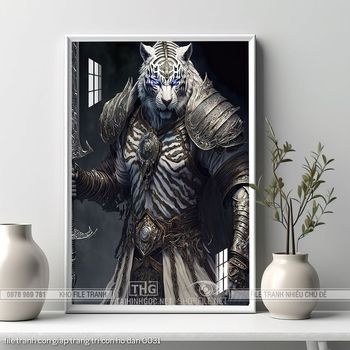 file tranh con giap trang tri con ho dan 0031