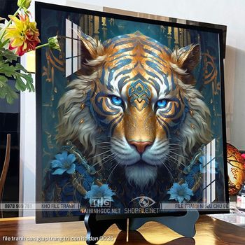 file tranh con giap trang tri con ho dan 0035