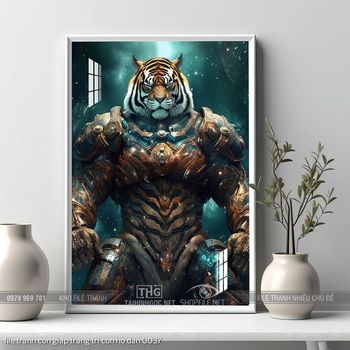 file tranh con giap trang tri con ho dan 0037