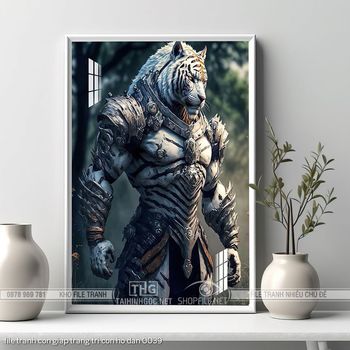 file tranh con giap trang tri con ho dan 0039