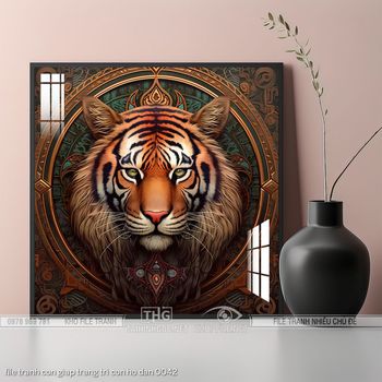 file tranh con giap trang tri con ho dan 0042