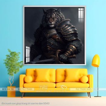 file tranh con giap trang tri con ho dan 0043