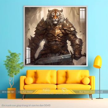 file tranh con giap trang tri con ho dan 0045