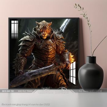 file tranh con giap trang tri con ho dan 0052