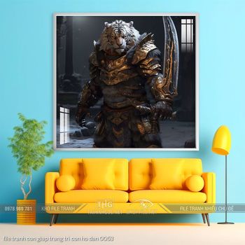 file tranh con giap trang tri con ho dan 0053