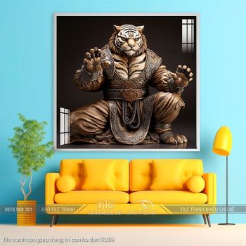 file tranh con giap trang tri con ho dan 0059