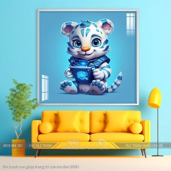 file tranh con giap trang tri con ho dan 0061