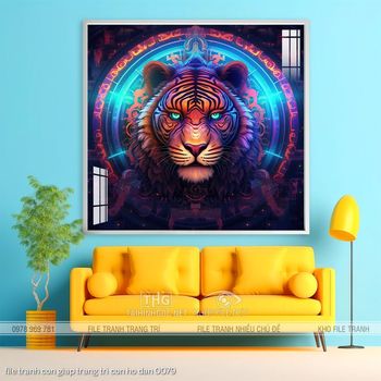 file tranh con giap trang tri con ho dan 0079