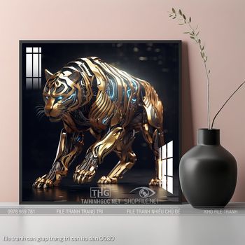 file tranh con giap trang tri con ho dan 0080