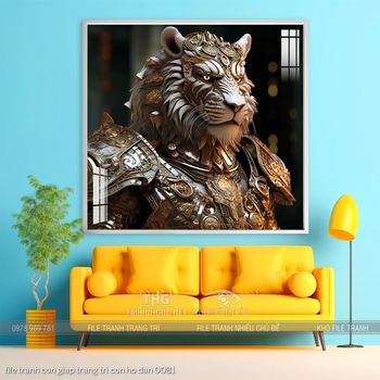 file tranh con giap trang tri con ho dan 0081