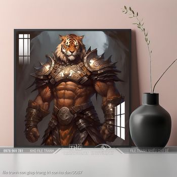 file tranh con giap trang tri con ho dan 0087