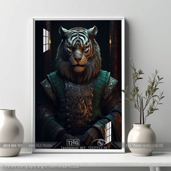 file tranh con giap trang tri con ho dan 0088