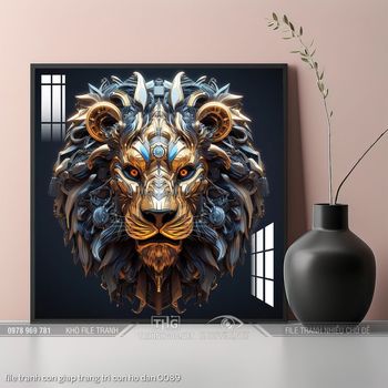 file tranh con giap trang tri con ho dan 0089